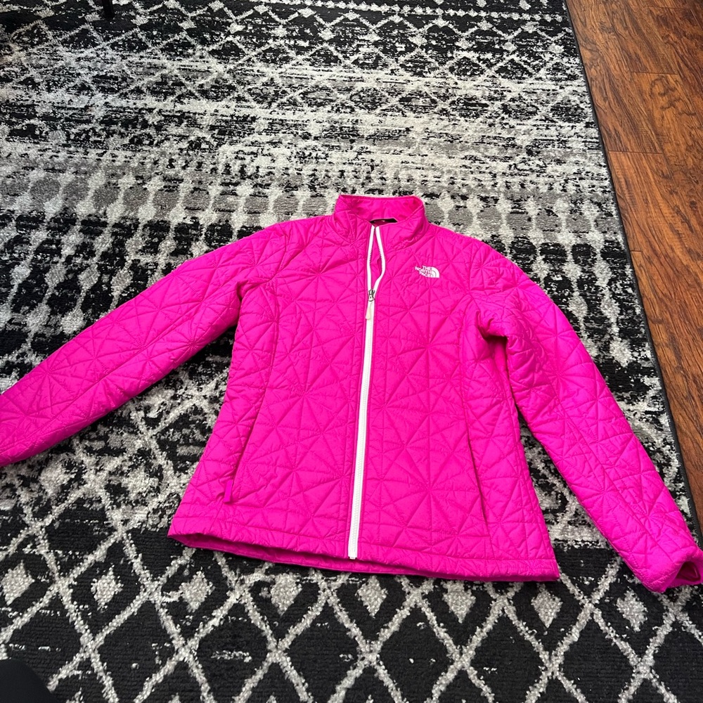 Pink north face jacket